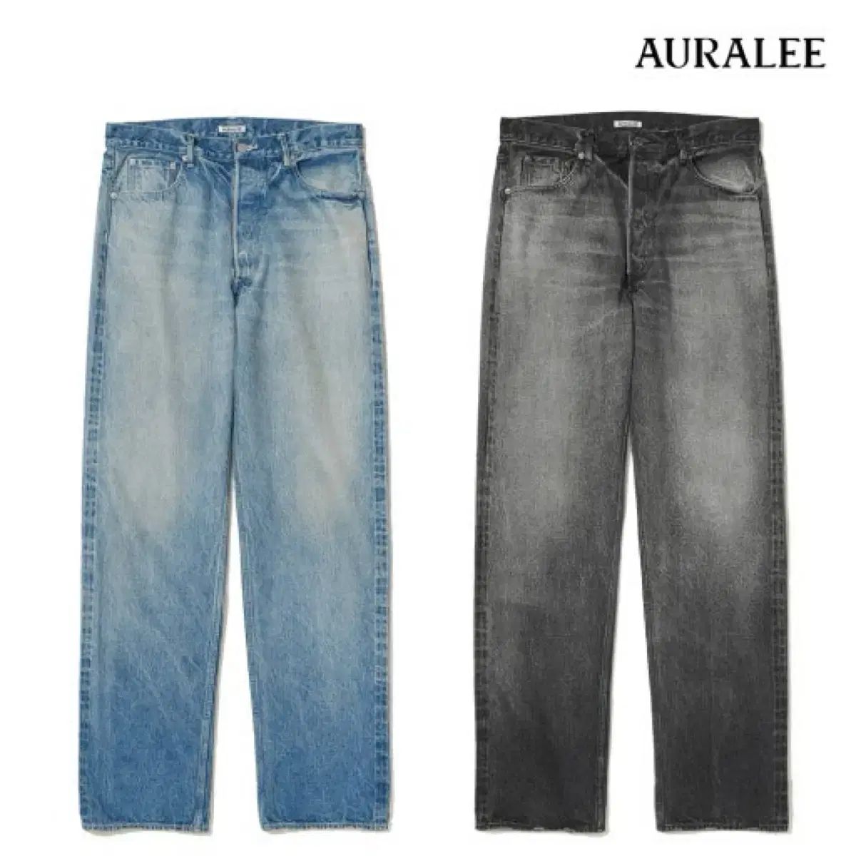 5 オーラリー セルビッジ フェイディド ヘビー デニム ペインター パンツ 24aw