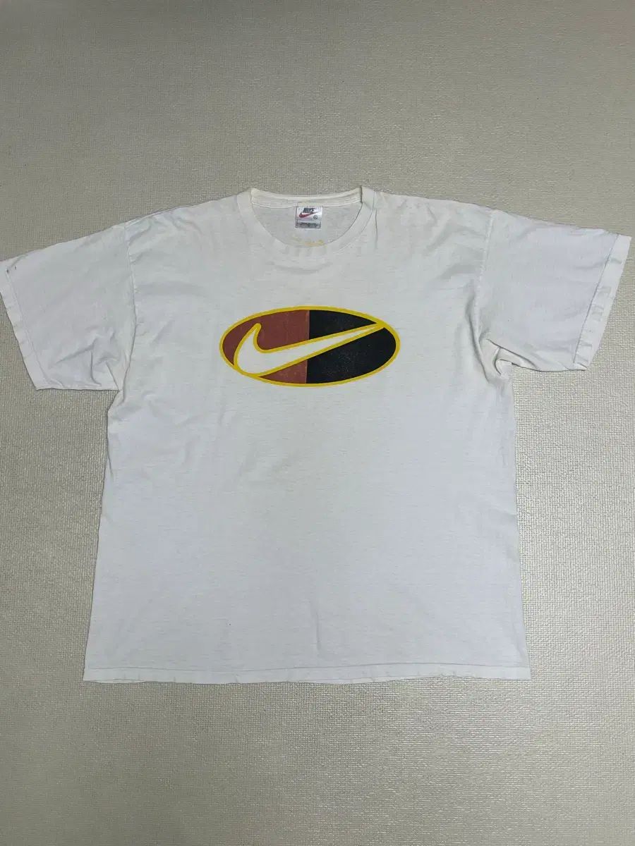 90s ヴィンテージ NIKE オーバルスウッシュ プリンティングTシャツ XL