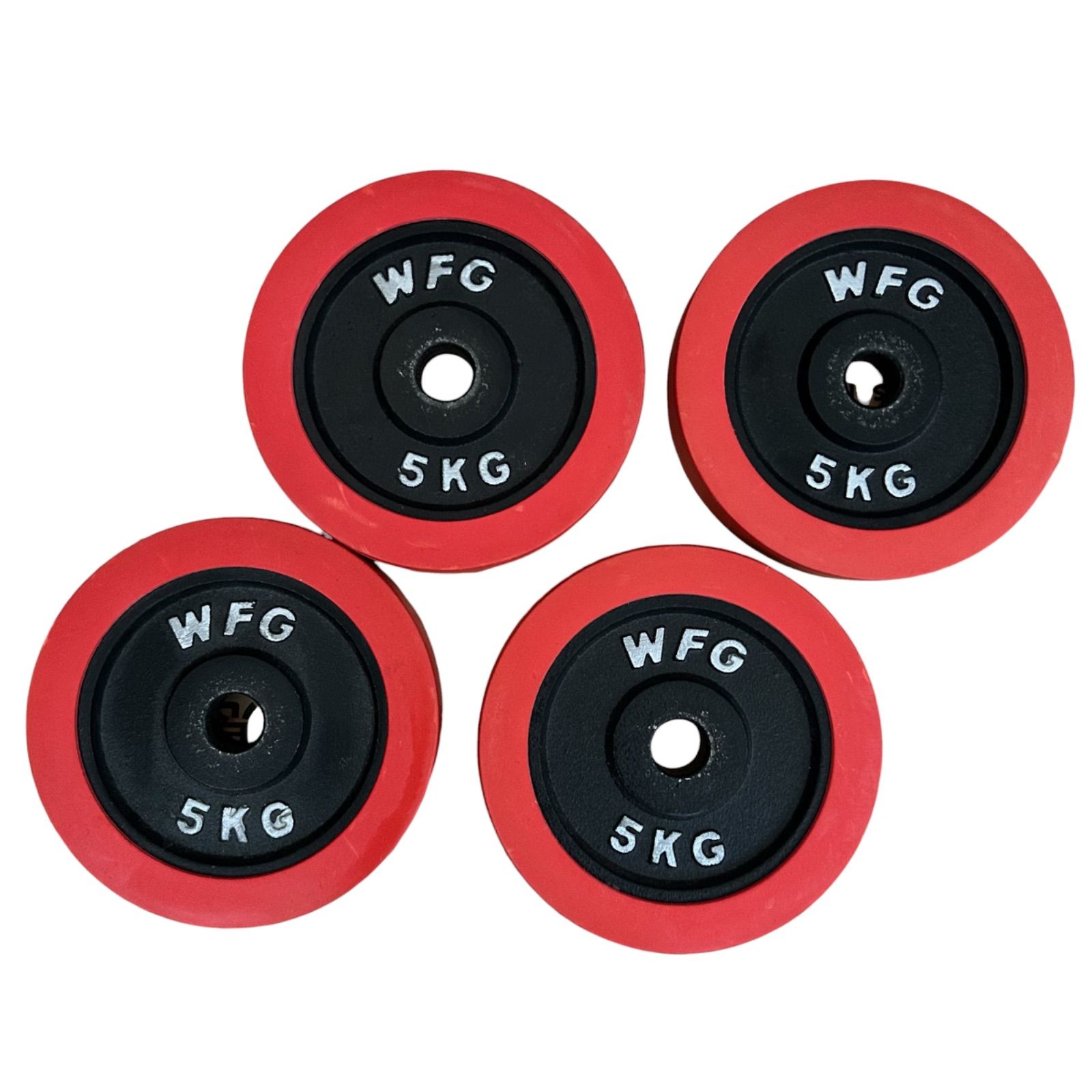 （ぢゅ）WFG 5KG ダンベルプレート 4枚セット WFG 5KG ダンベルプレート 4枚 合計20kgセット - メルカリ