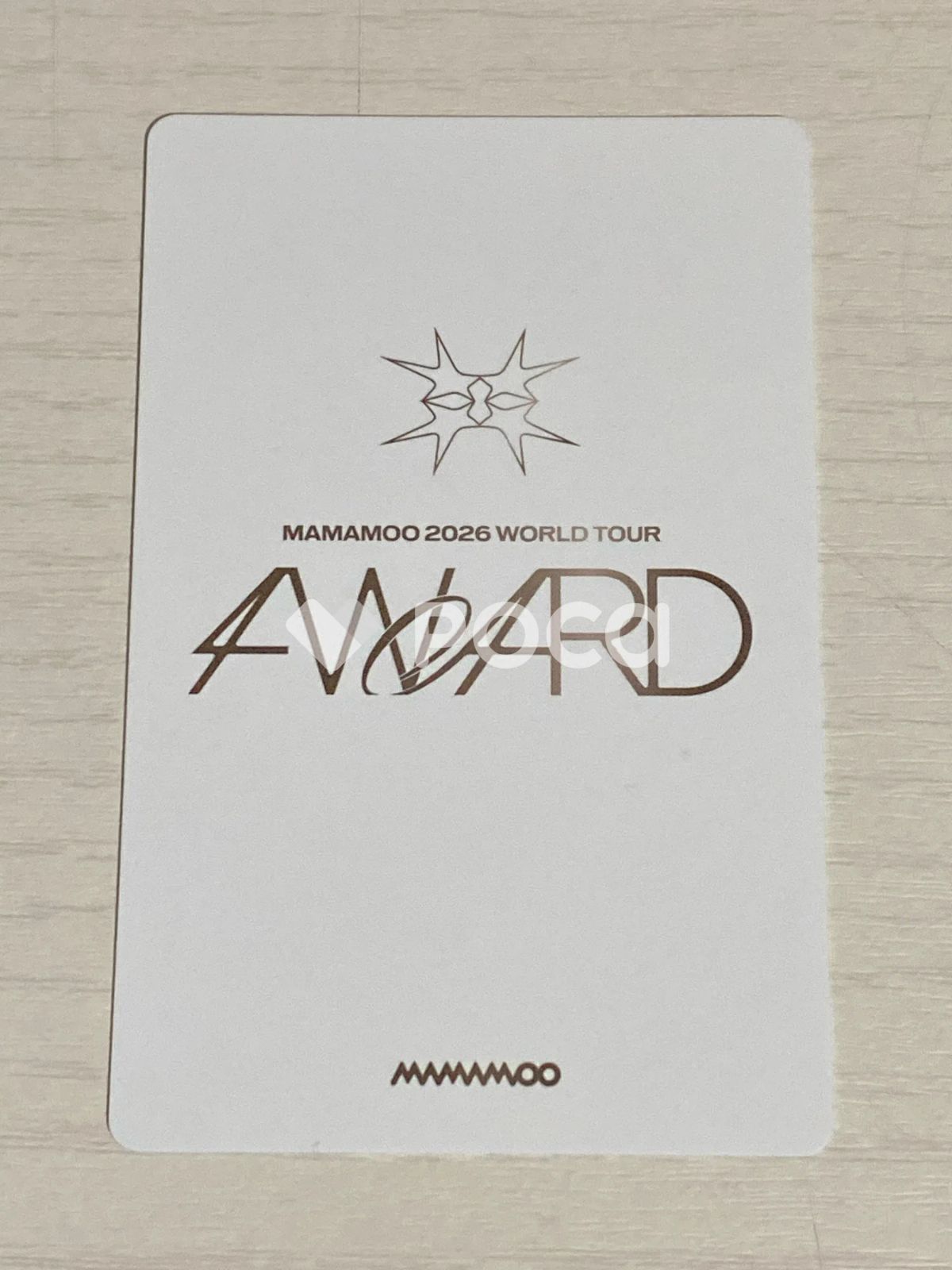 MAMAMOO 集合/ユニット MAMAMOO 2026 WORLD TOUR [4WARD] RANDOM