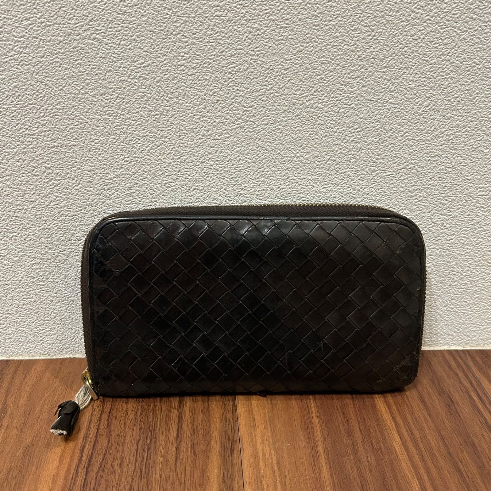 訳あり BOTTEGA VENETA ボッテガヴェネタ メンズ 長財布 革財布