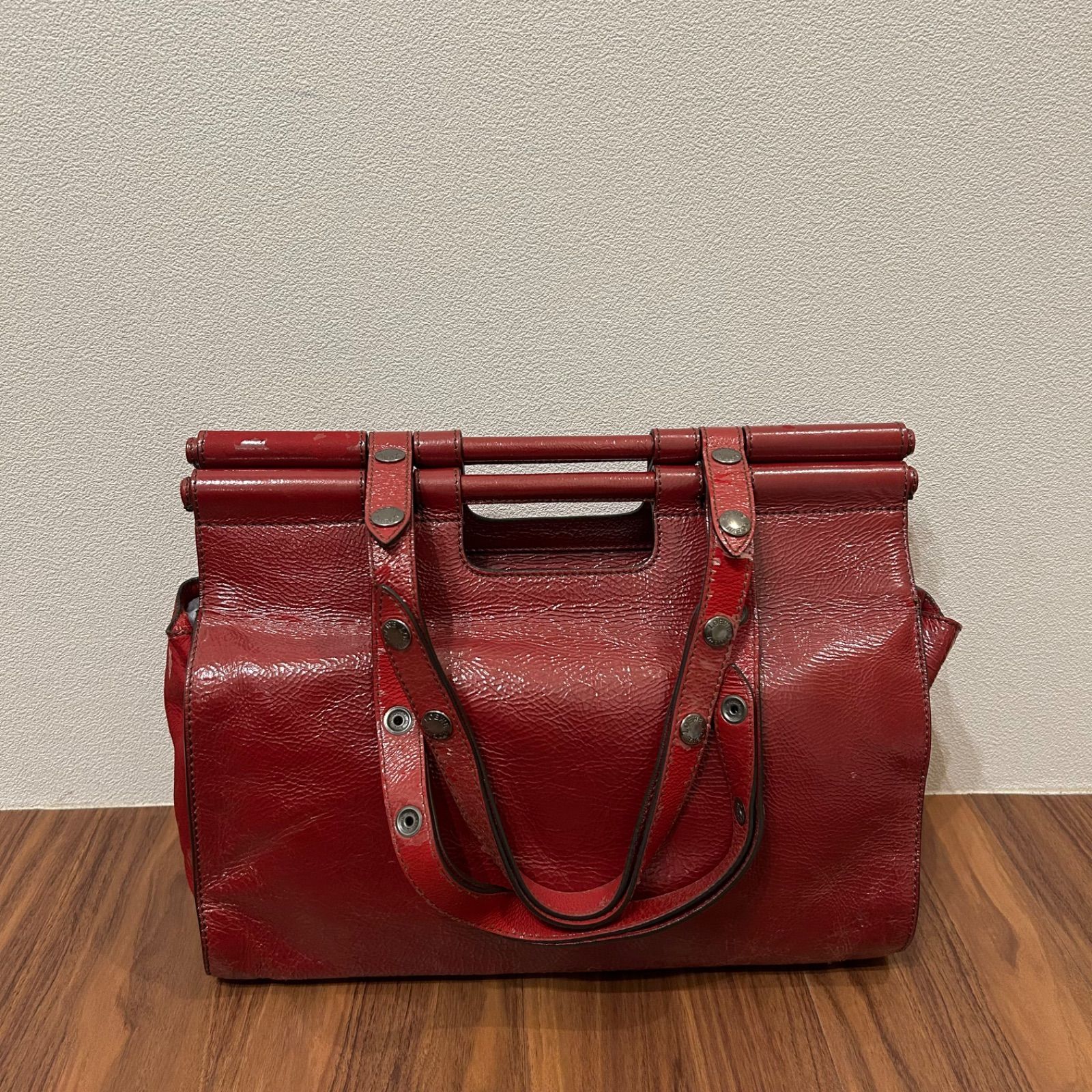 訳あり 希少 レア LOEWE ロエベ レディース トートバッグ ミニボストン