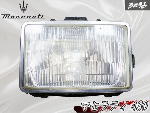 ★破損無し★ Maserati 純正 マセラティ 430 ハロゲン ヘッドライト ヘッドランプ シールドビーム 左 左側 片側のみ 角目 外側 XL86