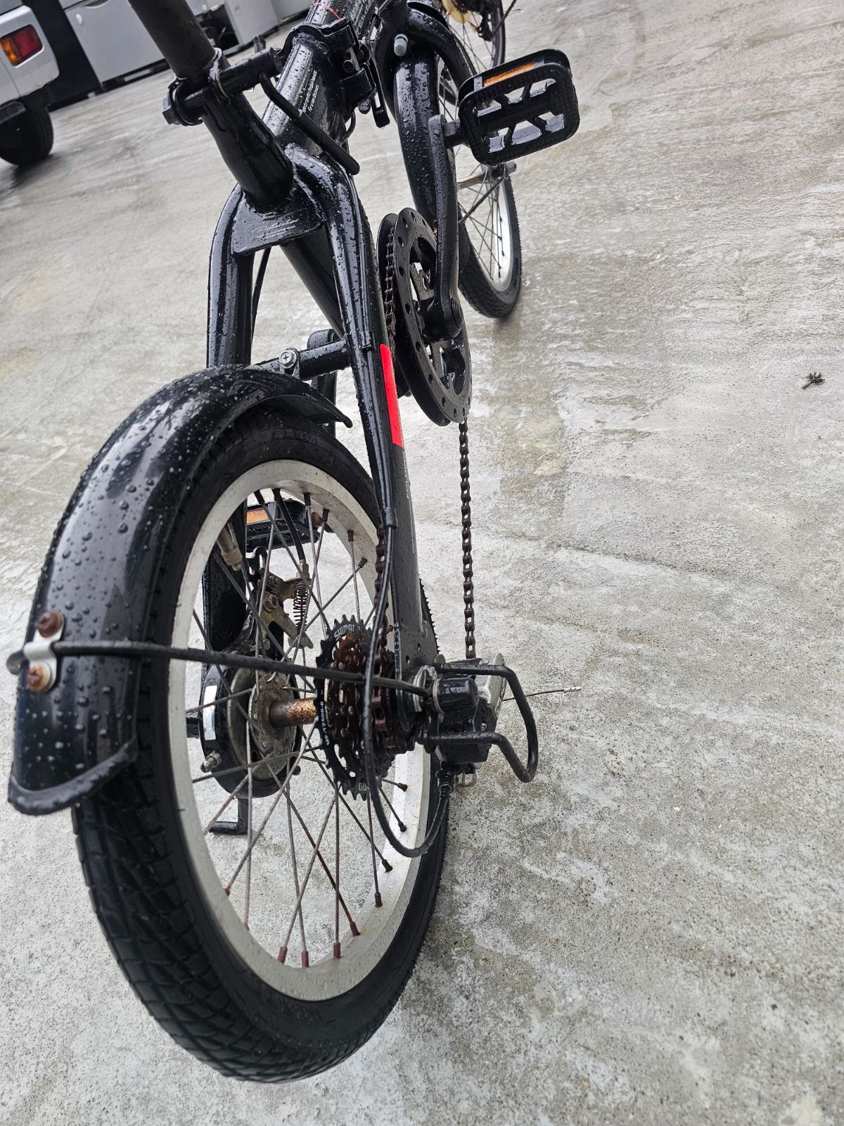 福岡限定】折りたたみ自転車 20インチ 6段変速 ブラック - メルカリ