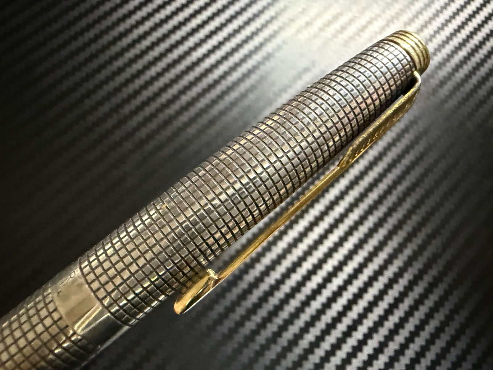 筆記確認＆洗浄済　パーカー　75 万年筆　スターリングシルバー　XF 極美品 パーカー parker 75 シズレ 万年筆 スターリングシルバー XF