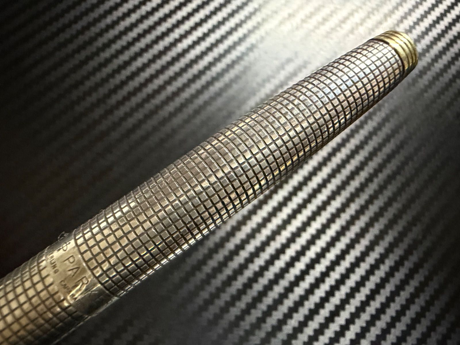 極美品 パーカー parker 75 シズレ 万年筆 スターリングシルバー XF