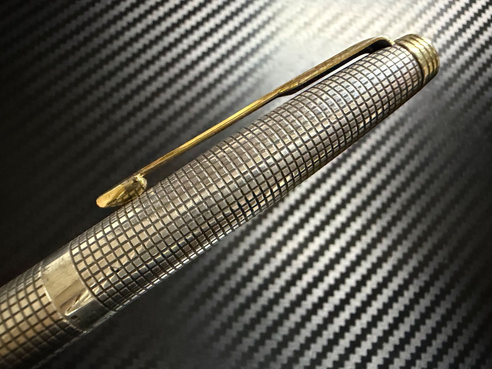 極美品 パーカー parker 75 シズレ 万年筆 スターリングシルバー XF