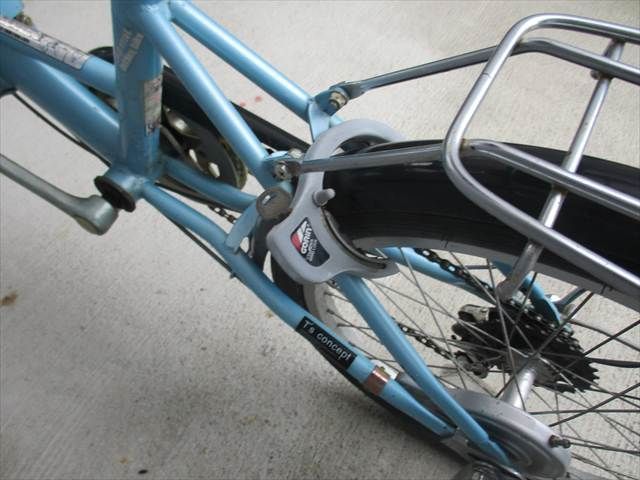 F261 ☆完成車発送 7800円☆ 折りたたみ中古自転車 ピッコロ ブルー 6 