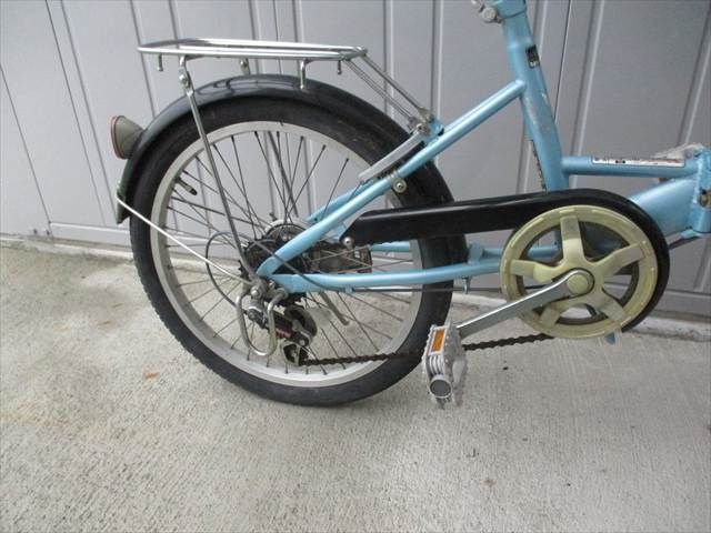 F261 ☆完成車発送 7800円☆ 折りたたみ中古自転車 ピッコロ ブルー 6 