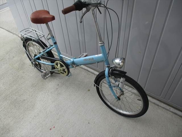 F261 ☆完成車発送 7800円☆ 折りたたみ中古自転車 ピッコロ ブルー 6 