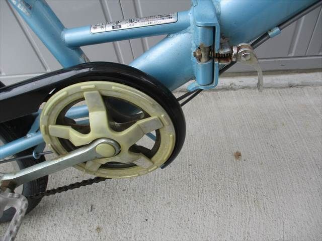F261 ☆完成車発送 7800円☆ 折りたたみ中古自転車 ピッコロ ブルー 6 