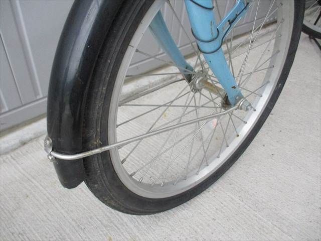 F261 ☆完成車発送 7800円☆ 折りたたみ中古自転車 ピッコロ ブルー 6 