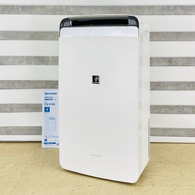 衣類乾燥除湿機【中古】動作保証 SHARP シャープ CV-S180-W 2026年製