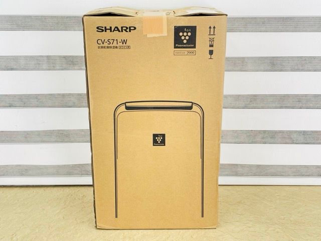 展示品 衣類乾燥除湿機【中古】動作保証 SHARP シャープ CV-S71-W 2025