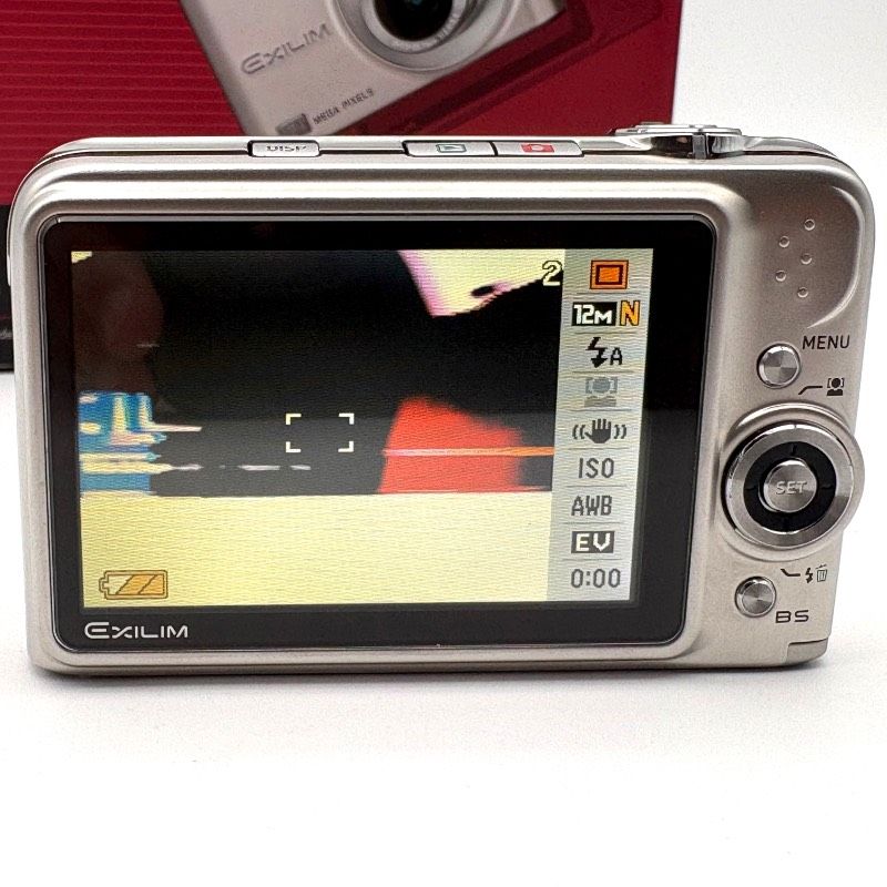 ジャンク】CASIO EXILIM EX-Z1200 シルバー レンズエラー 画像乱れあり
