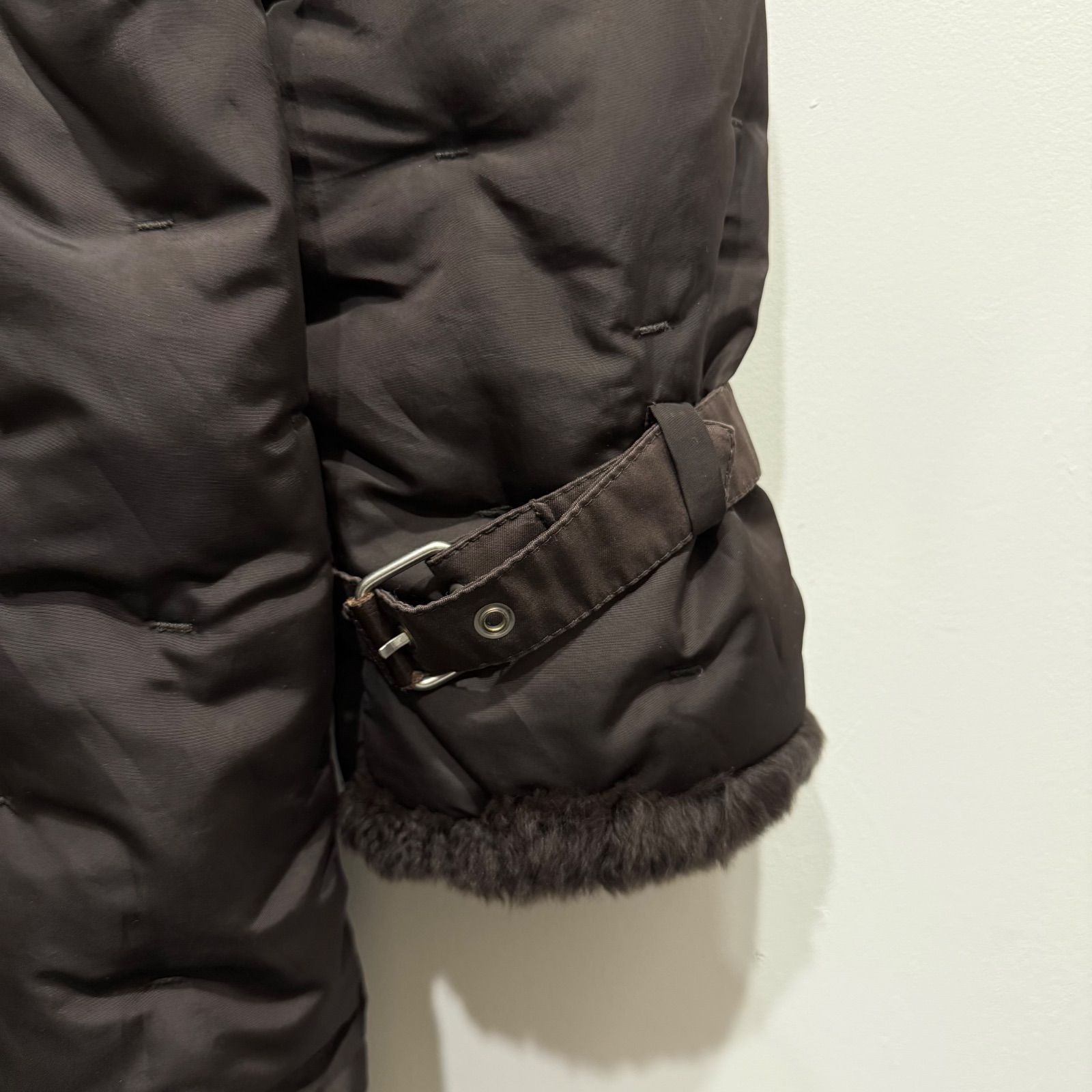 MaxMara WEEKEND LINE ダウンコート ファー付き ブラウン 【送料込み