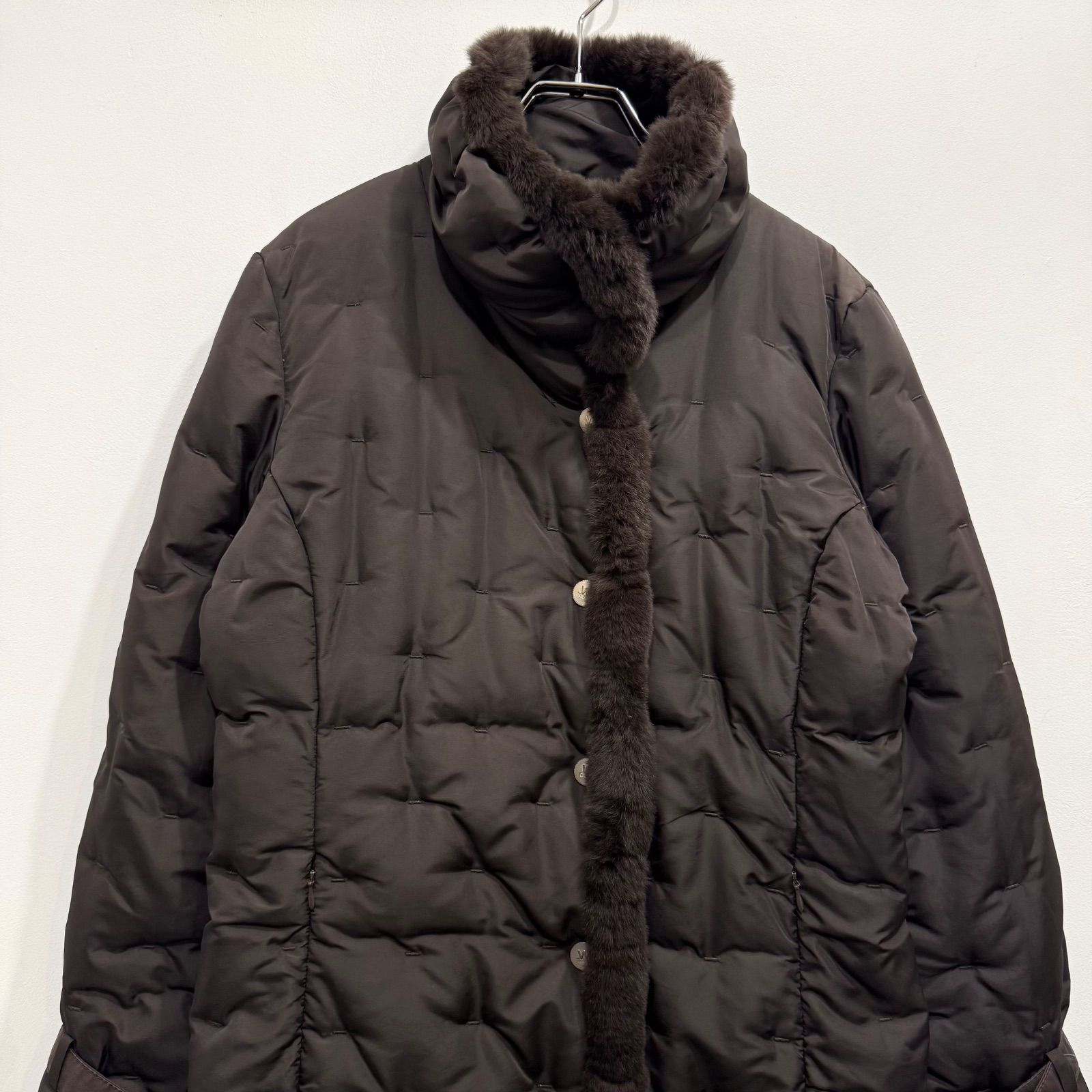 MaxMara WEEKEND LINE ダウンコート ファー付き ブラウン 【送料込み