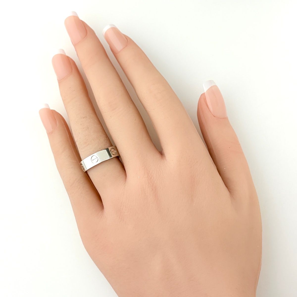 カルティエ CARTIER ラブリング 指輪 リング 15号 Pt950 レディース