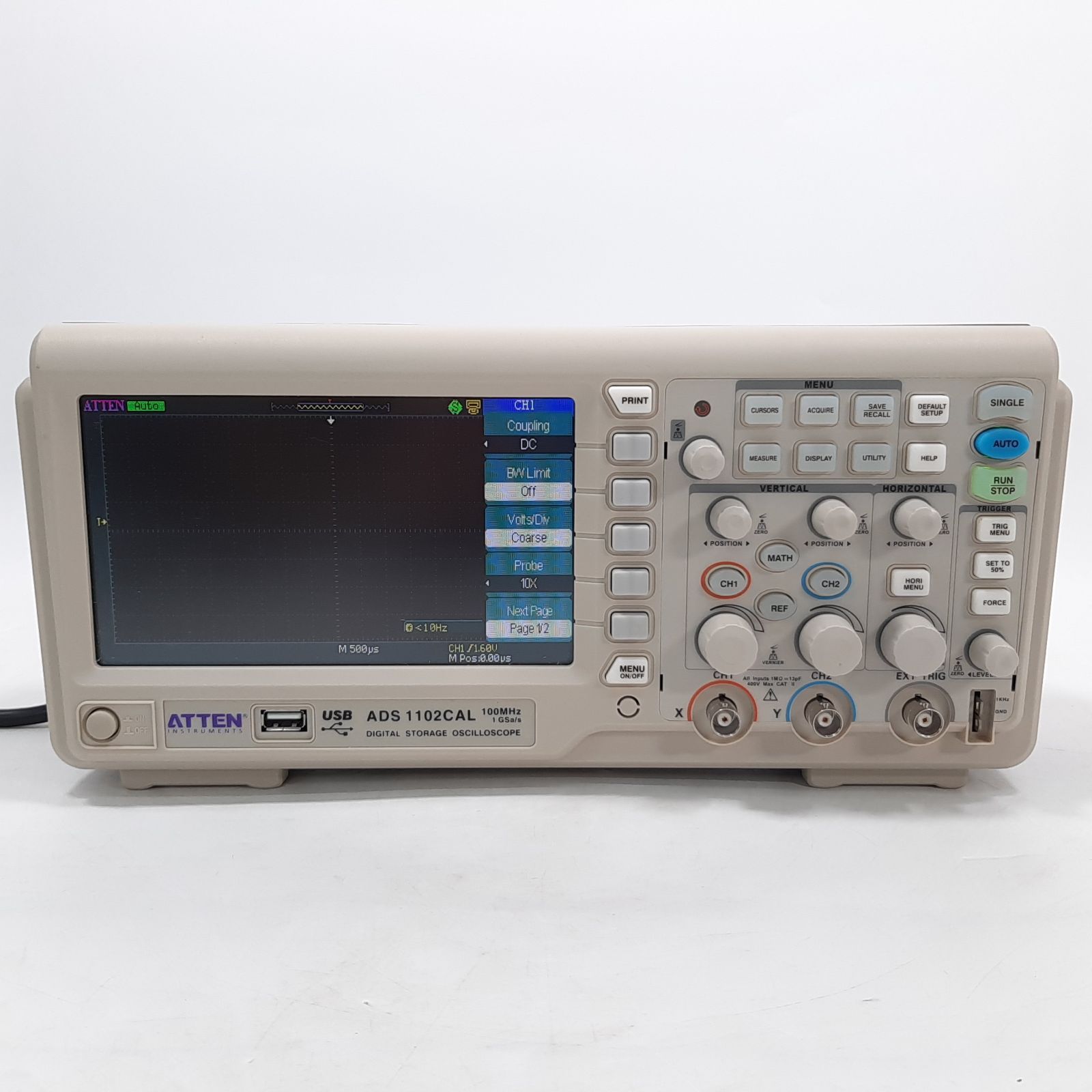 ATTEN ADS1102CAL デジタルストレージオシロスコープ 100MHz 1GSa/s 