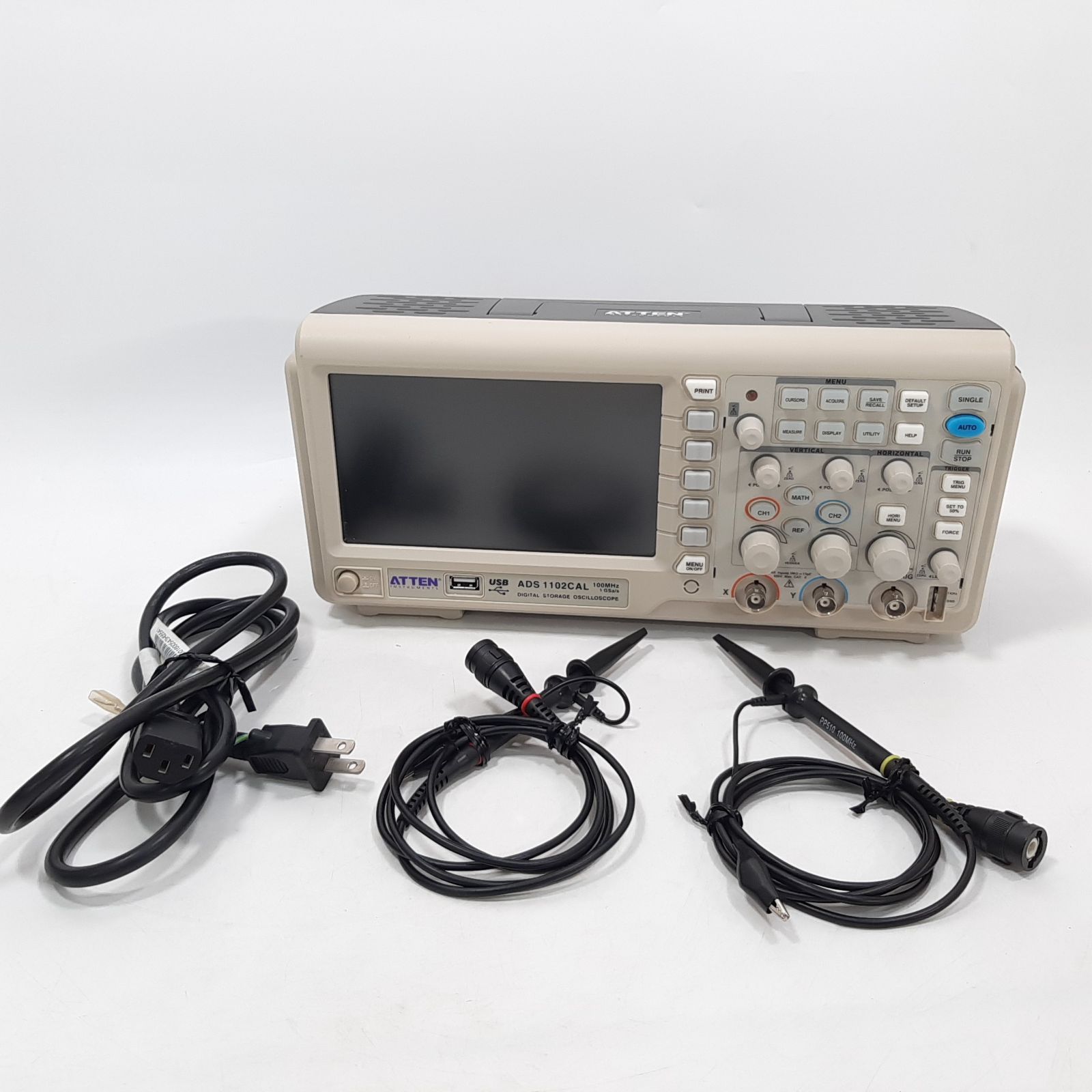 ATTEN ADS1102CAL デジタルストレージオシロスコープ 100MHz 1GSa/s 