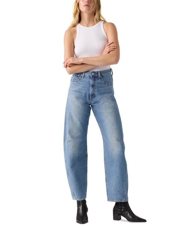 リーバイス レディース ボトムス デニムパンツ ジーンズ Levis Womens CinchighRise BarrelLeg Jeans Let Love In