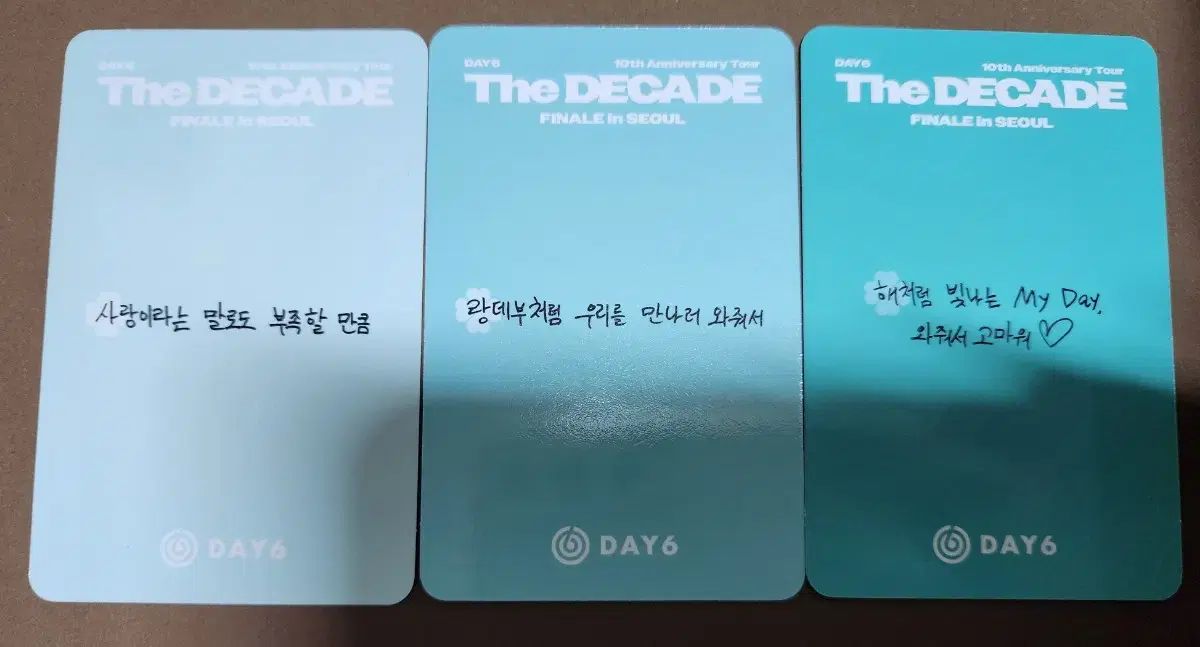 the decade 10周年 ザ・デケイド 入場 トレカ DAY6 ウォンピル - メルカリ