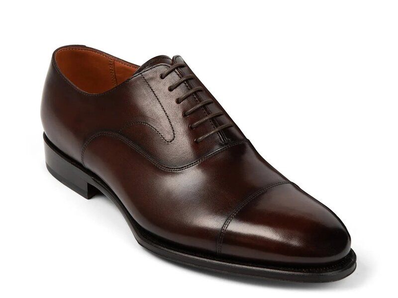 アンソニー ヴィア メンズ シューズ オックスフォード キャップ Anthony Veer Regent Cap Toe Oxford Dark Brown ブラウン