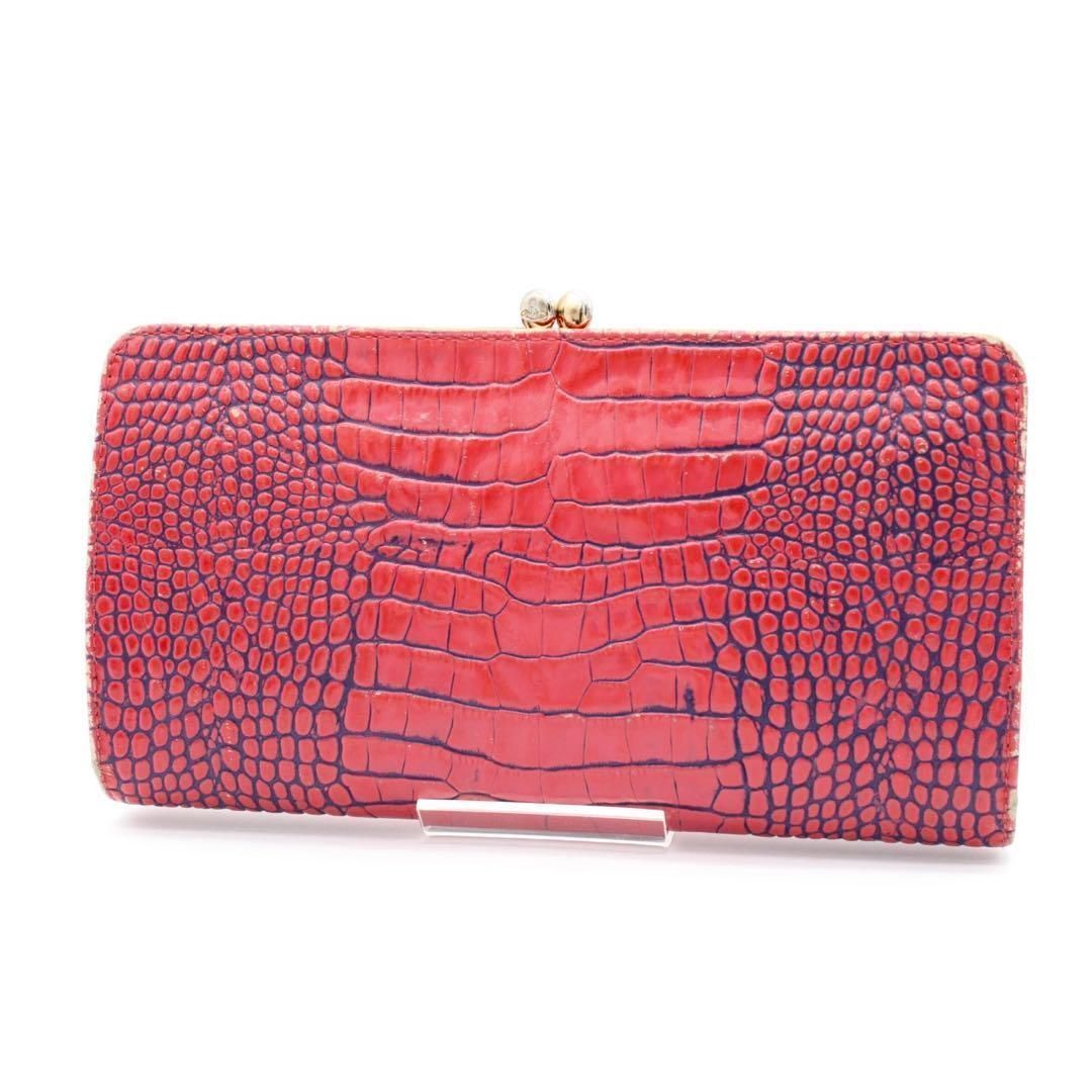 VivienneWestwood ORB がま口財布 長財布 クロコ型押し - メルカリ