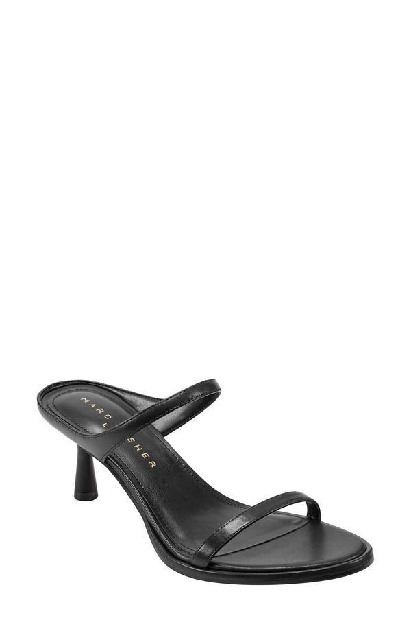 マーク・フィッシャー レディース シューズ ヒール サンダル Marc Fisher LTD Alonde Slide Sandal Blk01