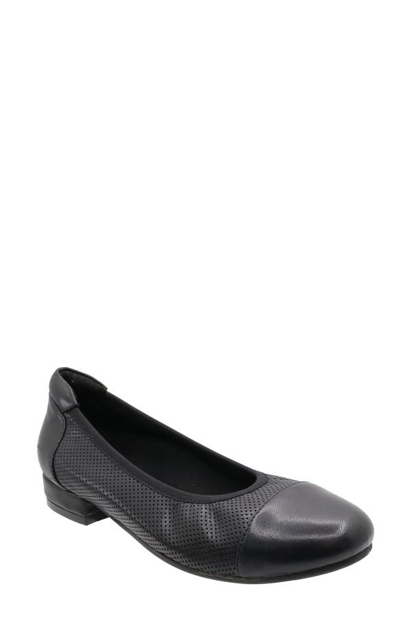 ダイビッドテイト レディース シューズ パンプス キャップ David Tate Newton Cap Toe Flat Black ブラック