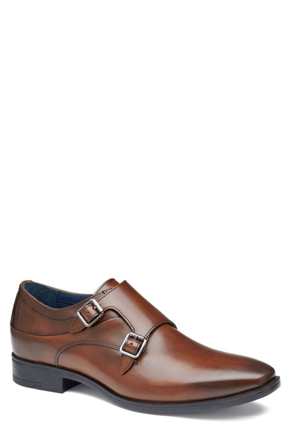 ジョンストンアンドマーフィー メンズ シューズ モンク Johnston Murphy Gibbons Monk Shoe Brown Full Grain ブラウン