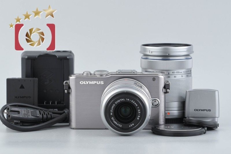 中古】OLYMPUS オリンパス PEN Lite E-PL3 ダブルズームレンズキット