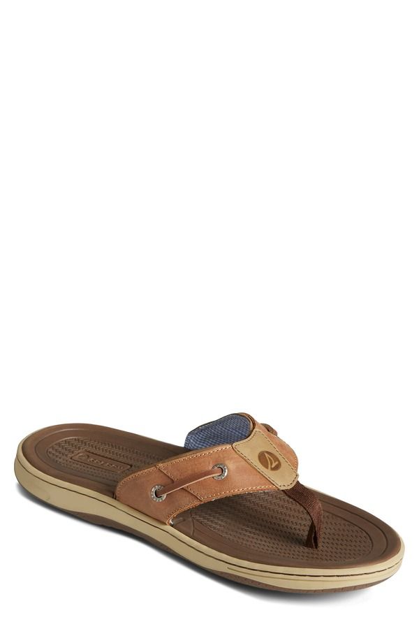 スペリー メンズ シューズ サンダル Sperry Baitfish Flip Flop Light Brown ブラウン