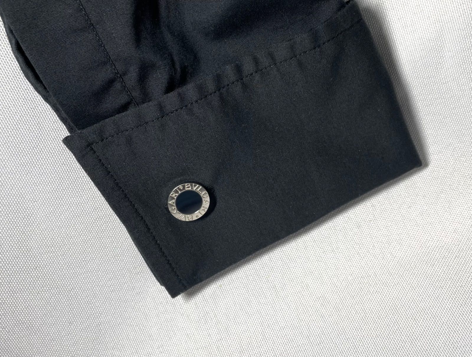 美品 BVLGARI ブルガリ B-ZERO ロゴ ブラックオニキス & スターリング