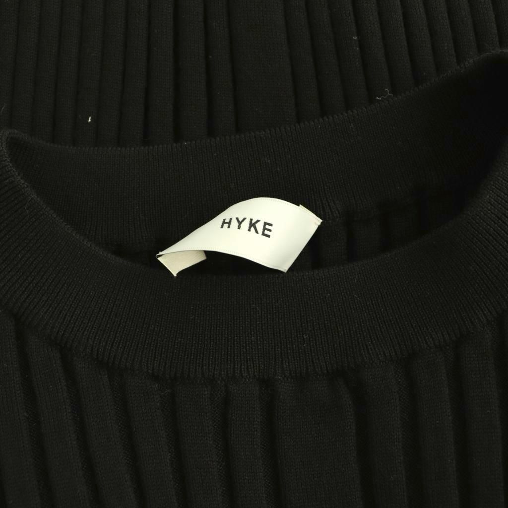 ハイク HYKE WIDE RIBBED CROPPED VEST ベスト ニット ワイドリブ