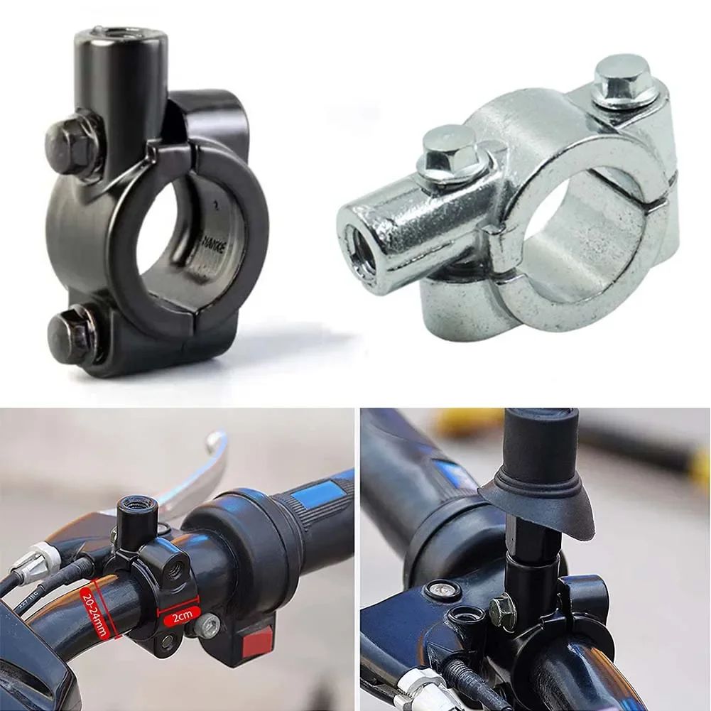バイク用ミラーマウントアダプター 22mm 25mm M8 M10対応 アルミ製