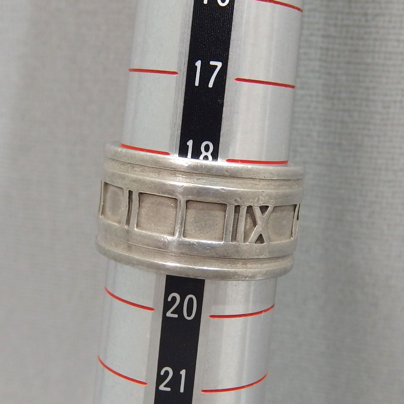 ☆TIFFANY&Co アトラス ワイド リング SV925 シルバー 約19号 指輪
