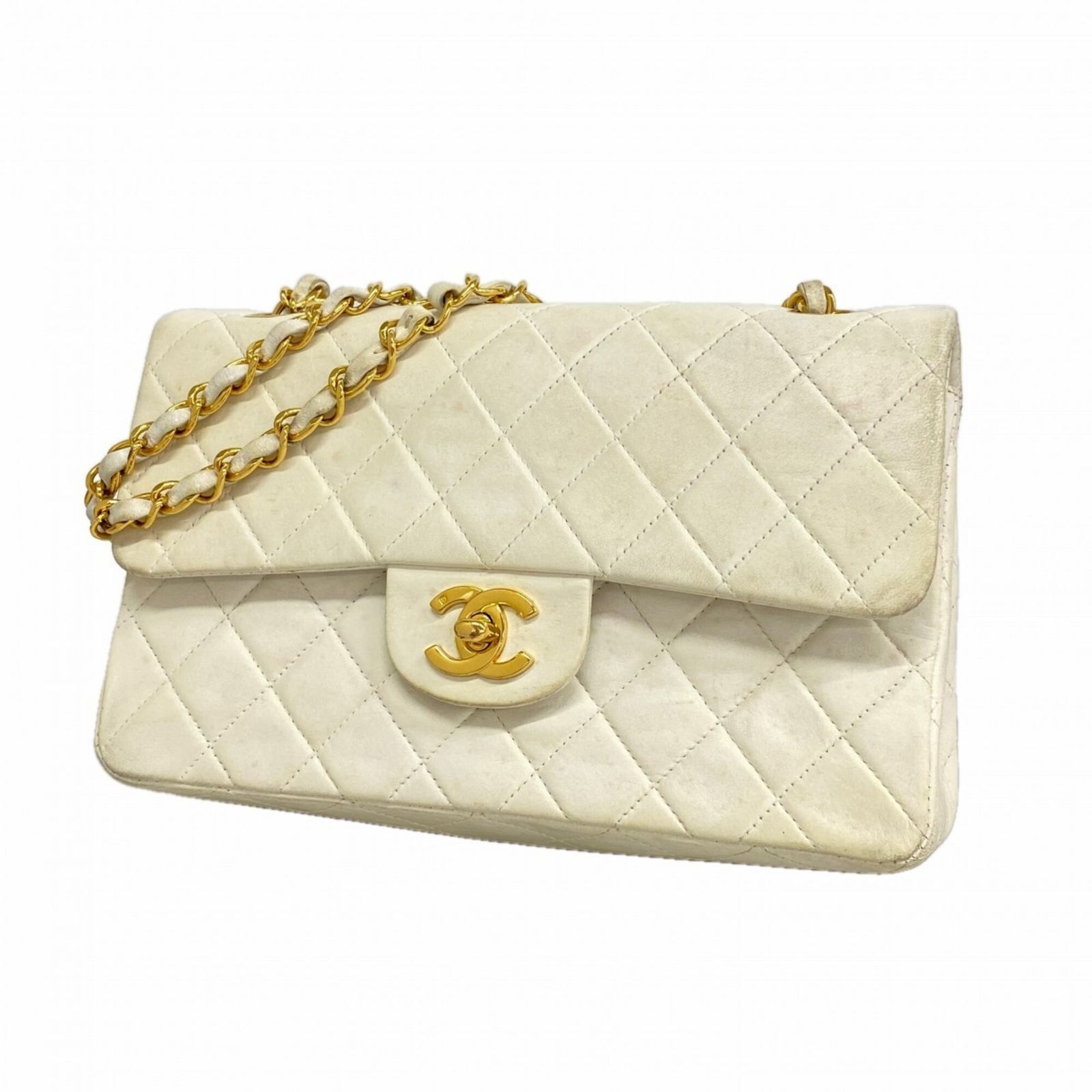 シャネル(Chanel) シャネル ショルダーバッグ マトラッセ Wフラップ W
