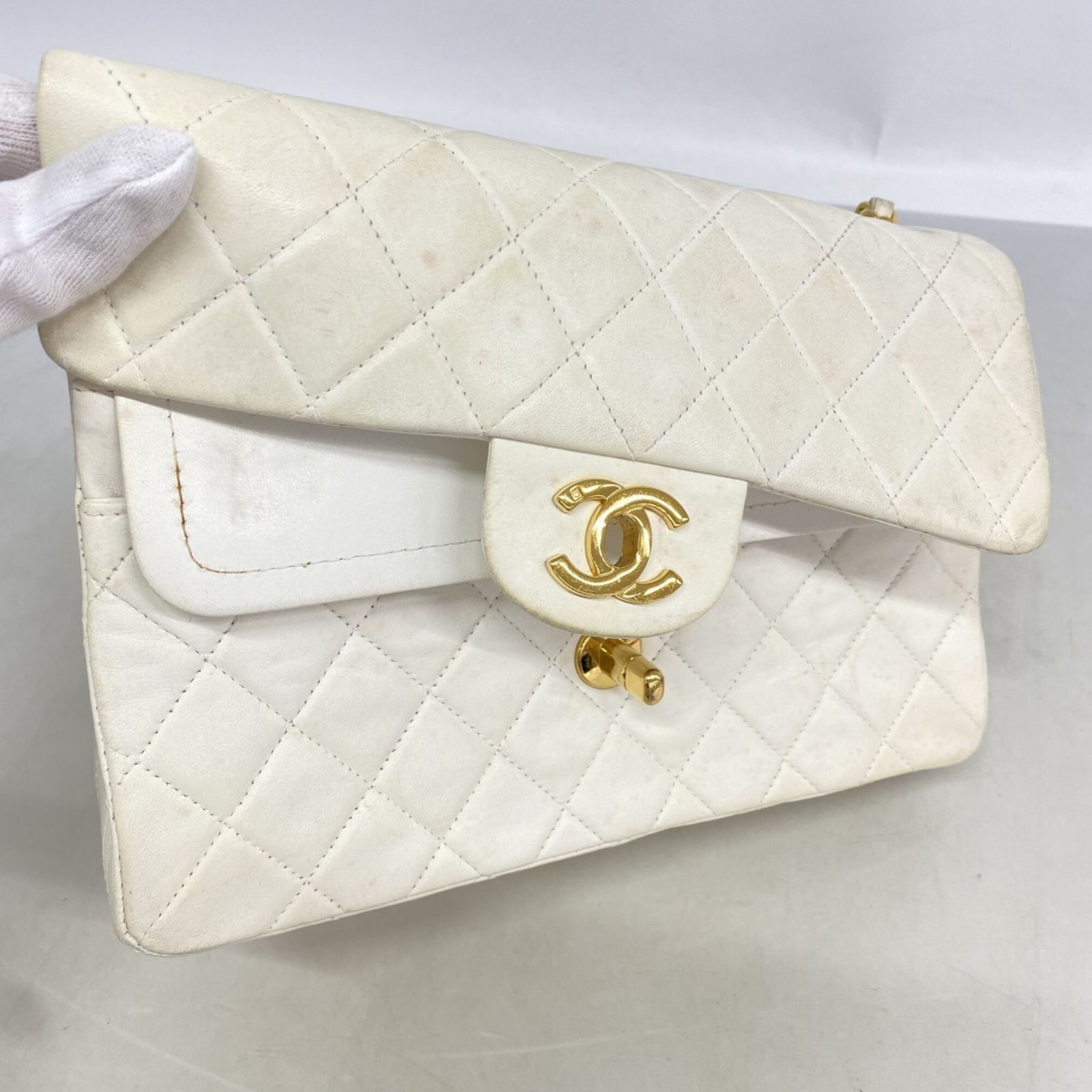シャネル(Chanel) シャネル ショルダーバッグ マトラッセ Wフラップ W