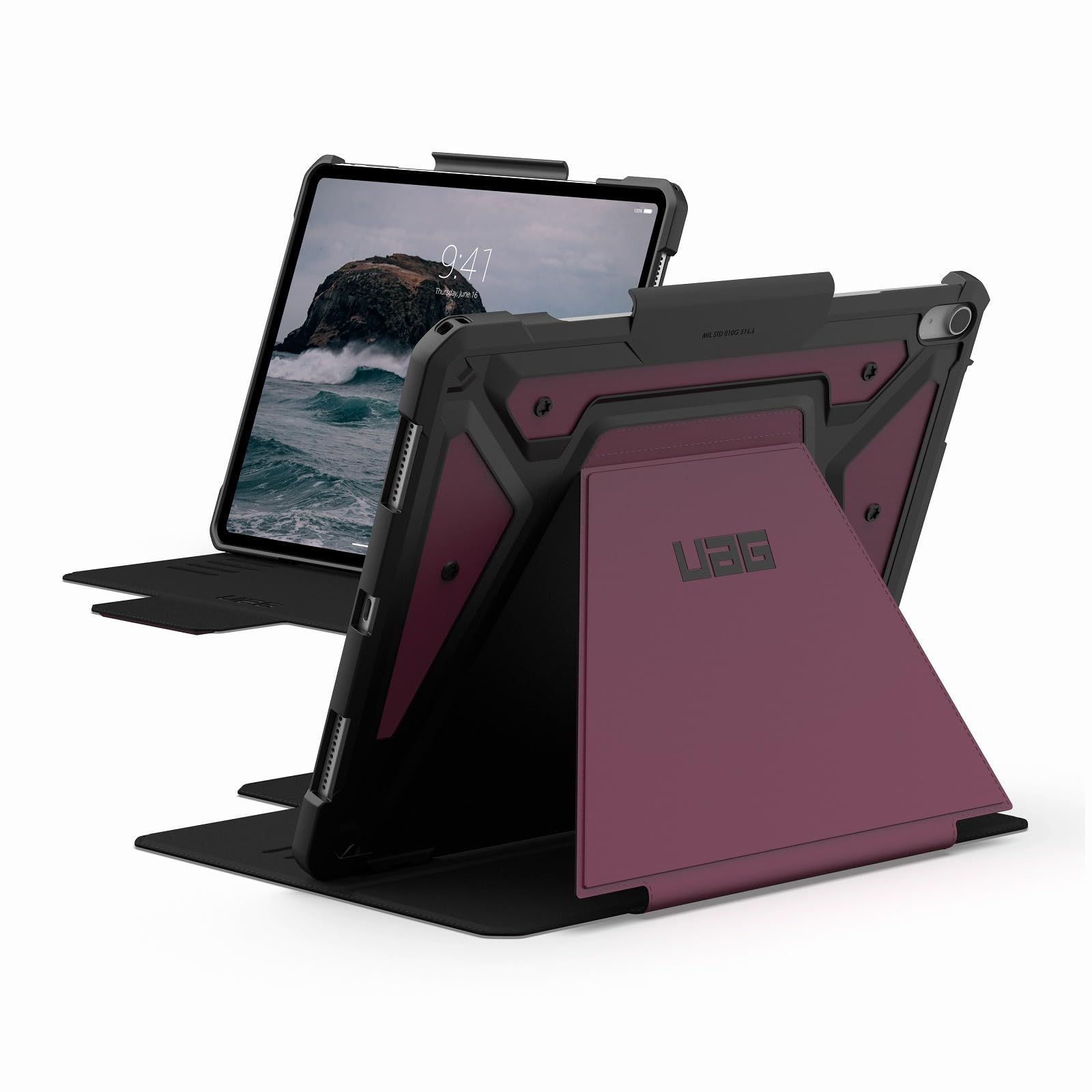 URBAN ARMOR GEAR 13インチ iPad Air (M2) 対応 耐衝撃ケース METROPOLIS SE ボルドー 【日本正規代理店】 UAG-IPDA13M2-FSE-BD [ボルドー] [METROPOLIS SE]