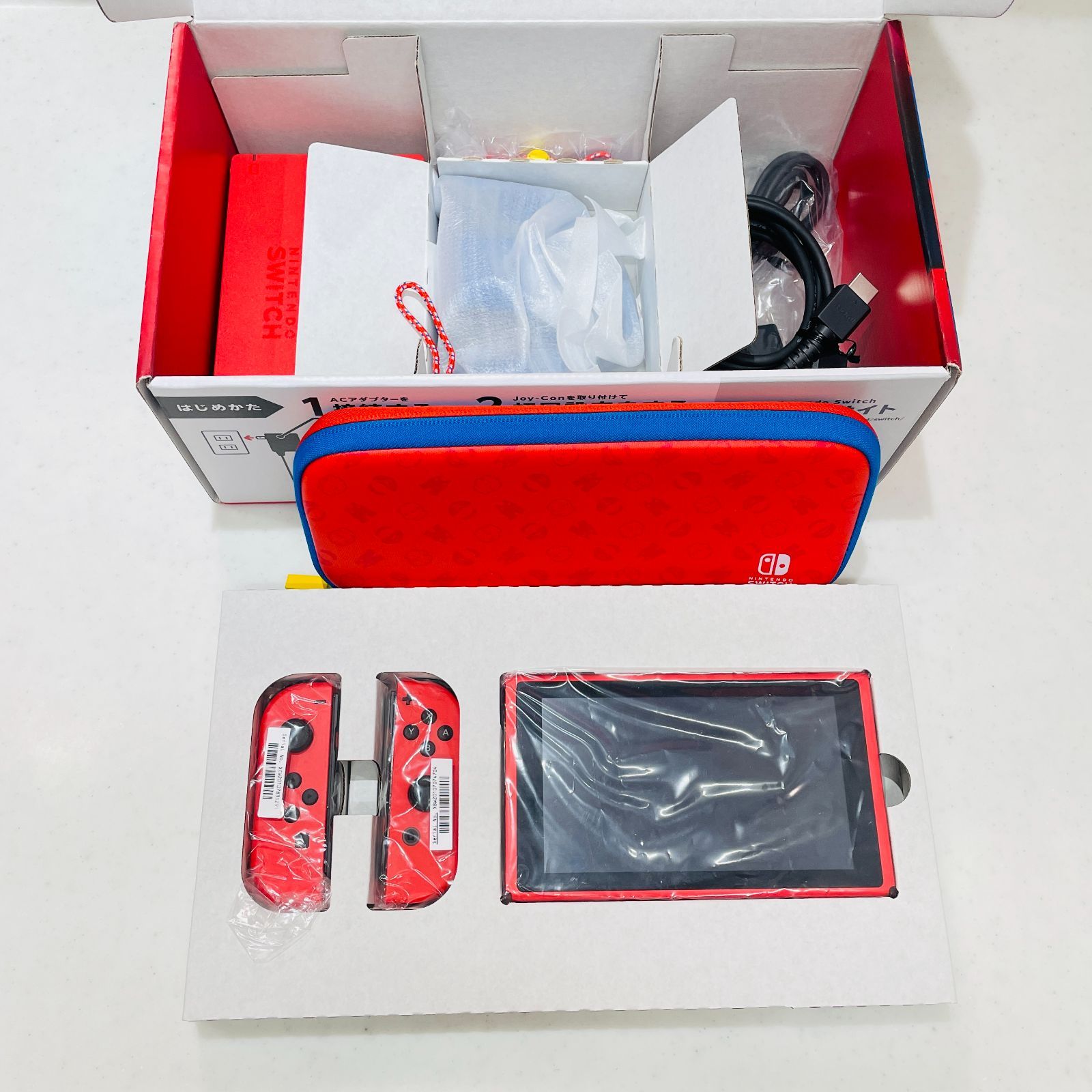 付属品完備 美品 マリオレッド×ブルー セット Nintendo Switch 新型