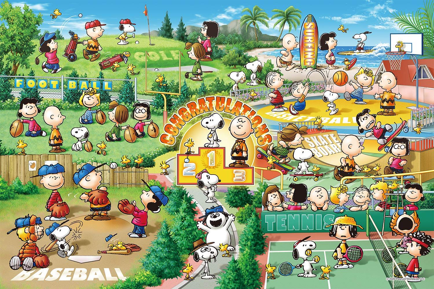 エポック社 1000ピース ジグソーパズル PEANUTS スヌーピー レッツ