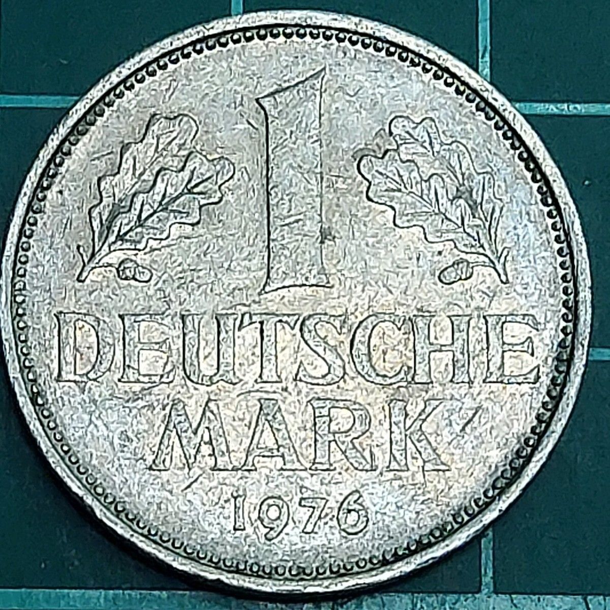 1976年 D刻印 ドイツ 1マルク 白銅貨 鷲 諸国 ヨーロッパ 古銭 外国