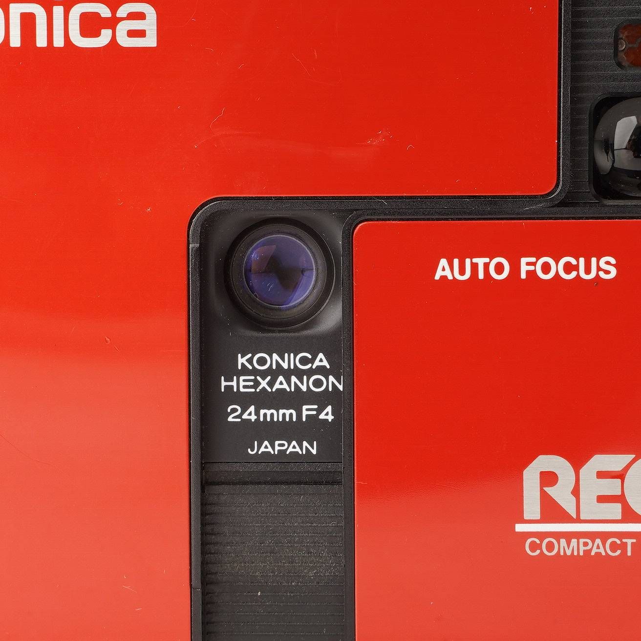 コニカ Konica Auto Focus レコーダー Recorder レッド Hexanon 24mm