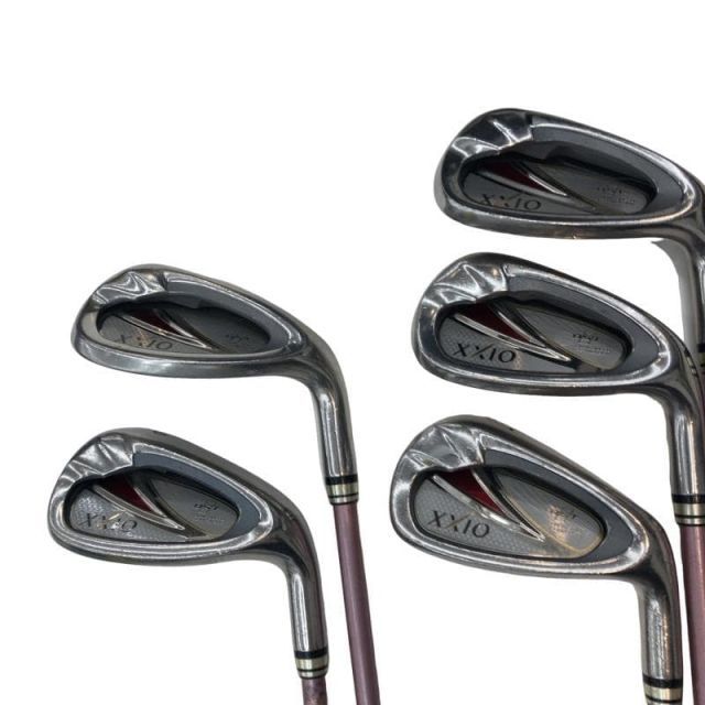 【中古】 ダンロップ XXIO(2014) 5S(ボルドー) レディース アイアンセット IR XXIO MP800L(アイアン)ボルドー (フレックスL) レディース 女性用 右利き 右用 Dランク ゴルフクラブ