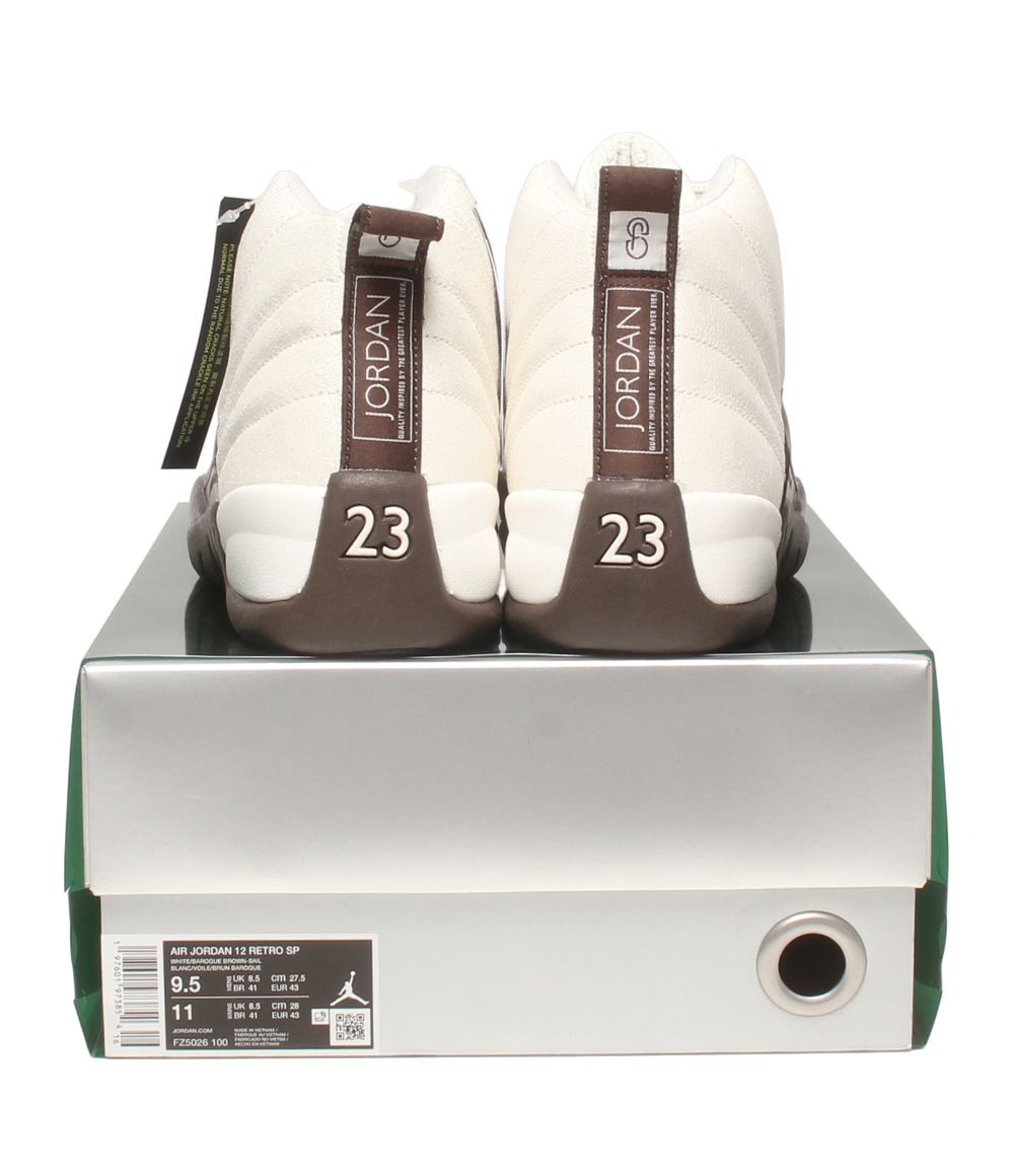 美品 ナイキ ハイカットスニーカー エア ジョーダン 12 レトロ SP カフェシート FZ5026-100 メンズ SIZE 27.5 NIKE 美品 ナイキ ハイカットスニーカー エア ジョーダン 12 レトロ SP