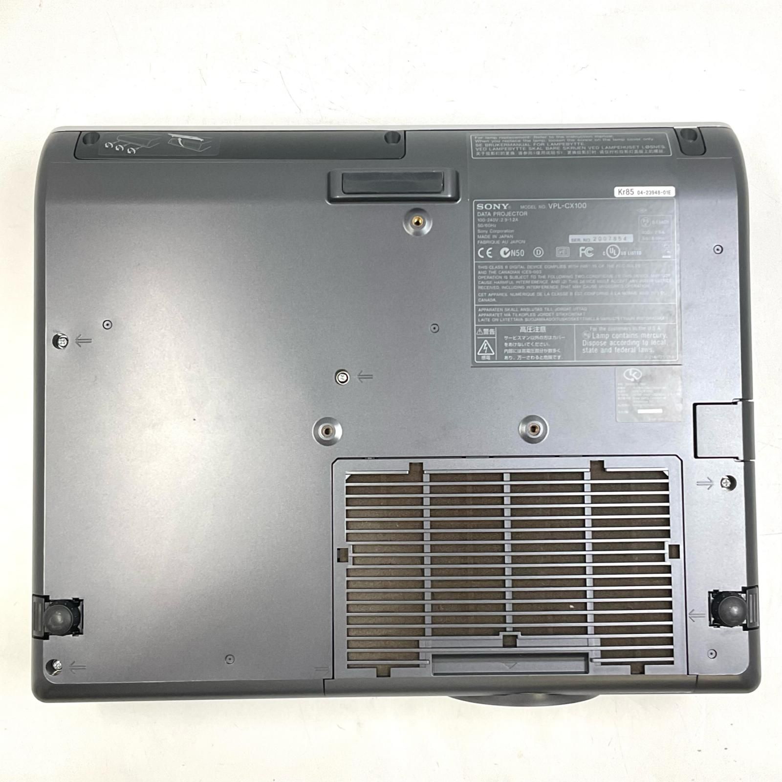 全額返金保証】【最速発送】Sony プロジェクター VPL-CX100 動作確認済
