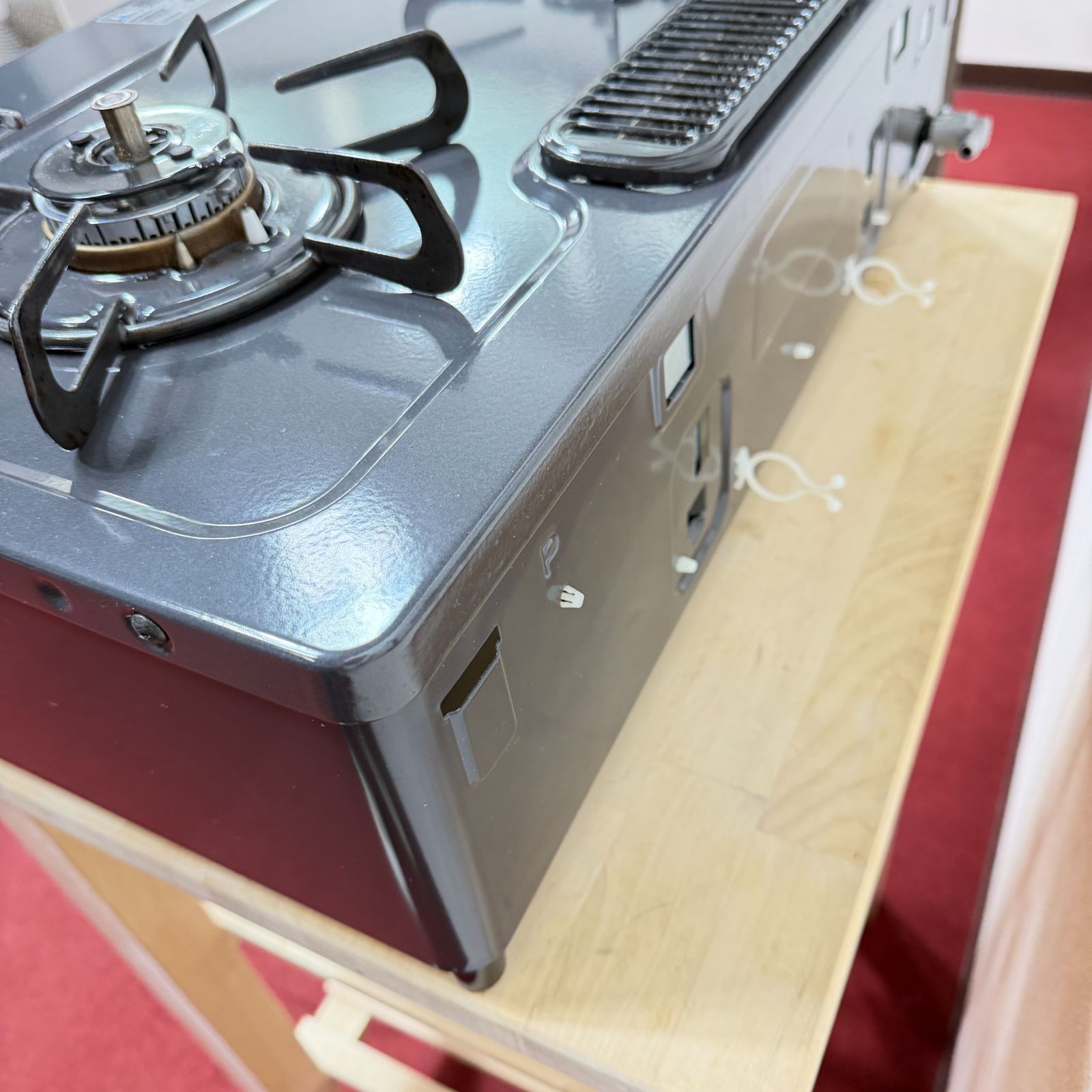全国送料無料 超美品パロマ2口ガスコンロ 2022年製 LPガス用 洗浄/除菌 