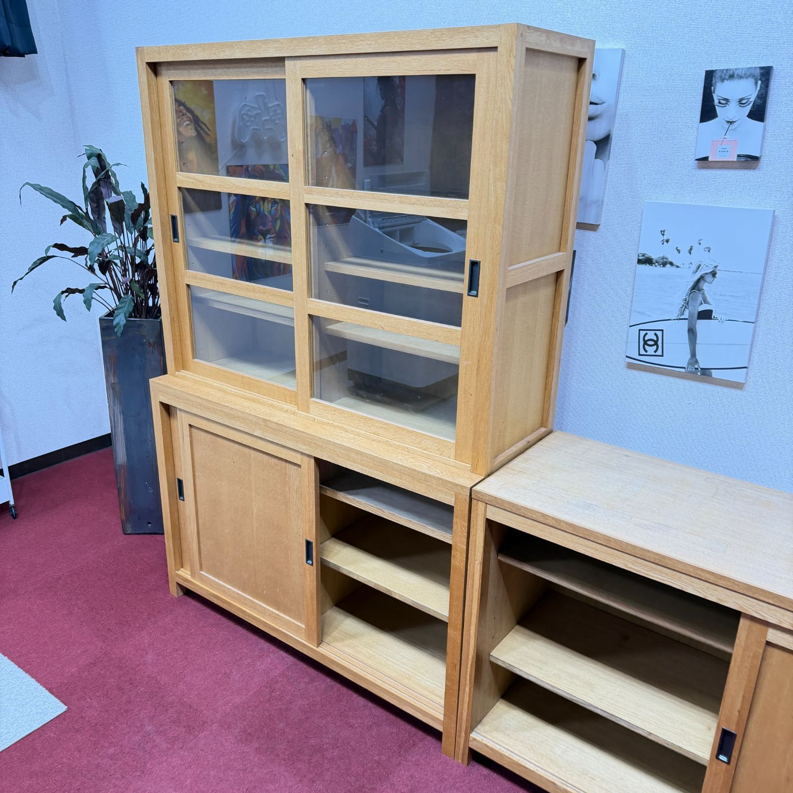 東京23区送料無料 超美品カリモクキッチンボードセット 洗浄／除菌済み