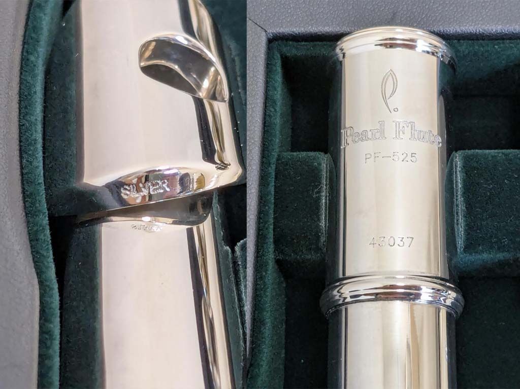 PEARL パール フルート PF-525 リップ銀製 Eメカ - メルカリ